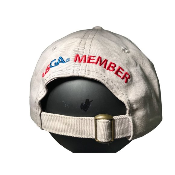 USGA MEMBER  U.S. Open 2016 Oakmont Beige Golf Cap Hat Lid Trucker Adjustable St - Picture 4 of 7